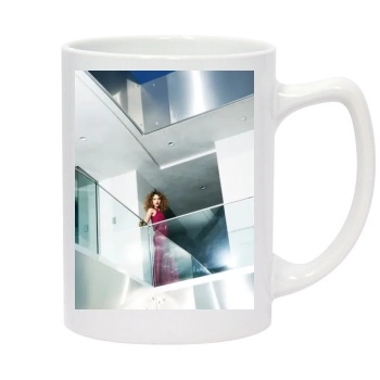 Jessica Alba 14oz White Statesman Mug