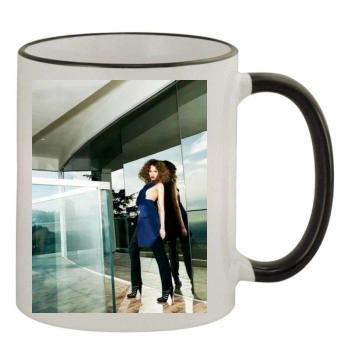 Jessica Alba 11oz Colored Rim & Handle Mug