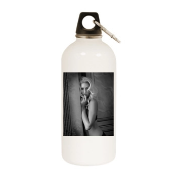 Paris Hilton White Water Bottle With Carabiner