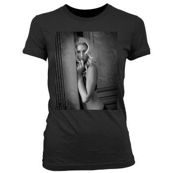 Paris Hilton Women's Junior Cut Crewneck T-Shirt