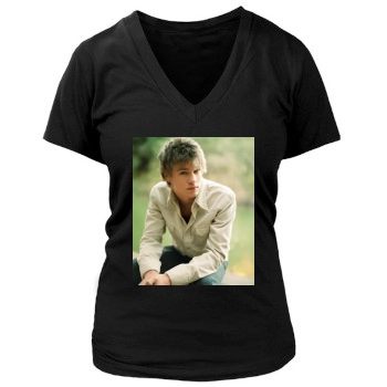 Chad Michael Murray Women's Deep V-Neck TShirt