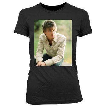 Chad Michael Murray Women's Junior Cut Crewneck T-Shirt