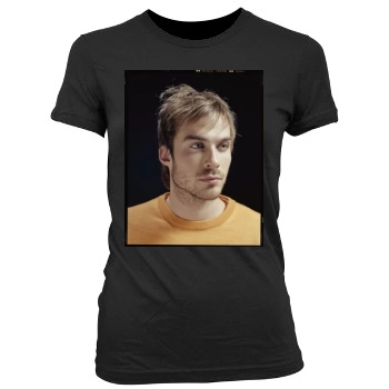 Ian Somerhalder Women's Junior Cut Crewneck T-Shirt