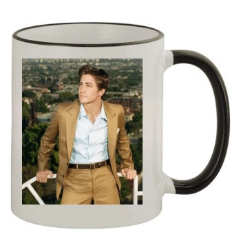 Jake Gyllenhaal 11oz Colored Rim & Handle Mug