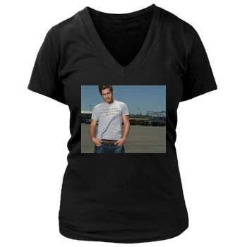 Jake Gyllenhaal Women's Deep V-Neck TShirt