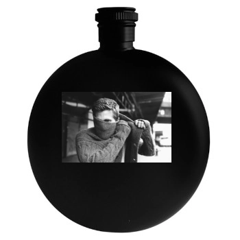 Jake Gyllenhaal Round Flask