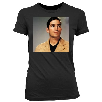 James Caviezel Women's Junior Cut Crewneck T-Shirt