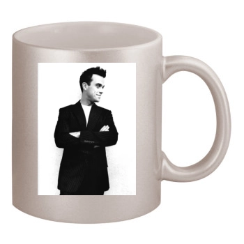 Robbie Williams 11oz Metallic Silver Mug