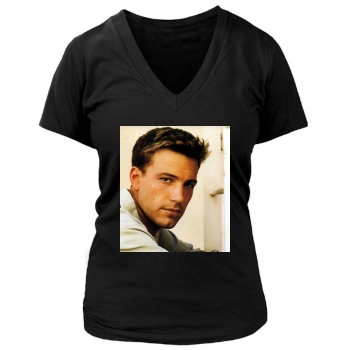 Ben Affleck Women's Deep V-Neck TShirt