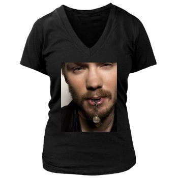 Chad Michael Murray Women's Deep V-Neck TShirt