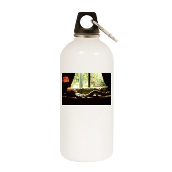 Chad Michael Murray White Water Bottle With Carabiner