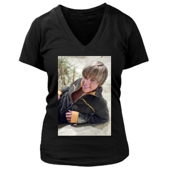 Jesse McCartney Women's Deep V-Neck TShirt