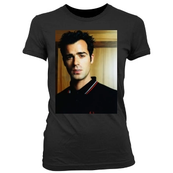 Justin Theroux Women's Junior Cut Crewneck T-Shirt