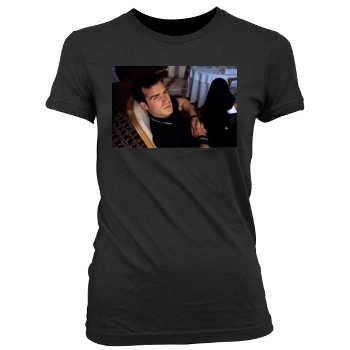 Justin Theroux Women's Junior Cut Crewneck T-Shirt