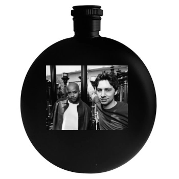 Zach Braff Round Flask