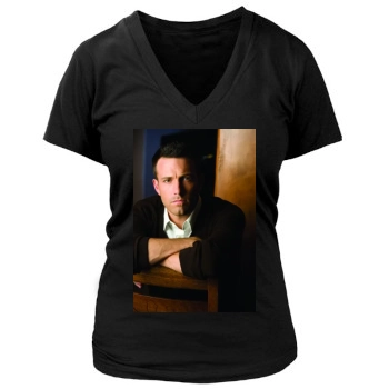 Ben Affleck Women's Deep V-Neck TShirt