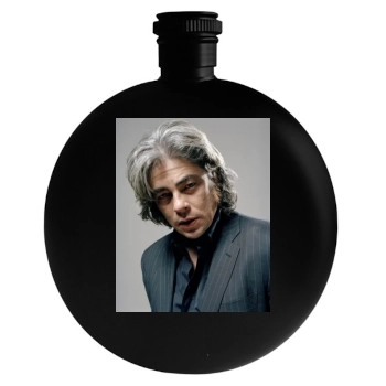 Benicio del Toro Round Flask