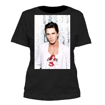 Christian Bale Women's Cut T-Shirt