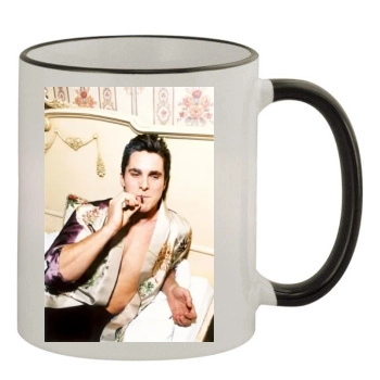 Christian Bale 11oz Colored Rim & Handle Mug