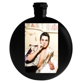 Christian Bale Round Flask