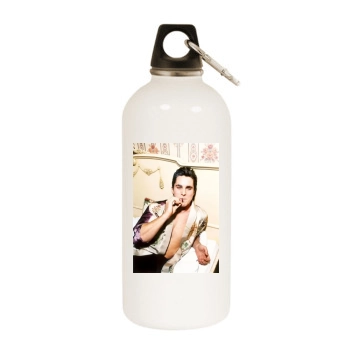 Christian Bale White Water Bottle With Carabiner