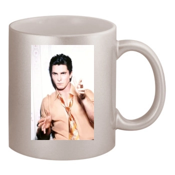 Christian Bale 11oz Metallic Silver Mug