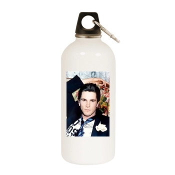 Christian Bale White Water Bottle With Carabiner