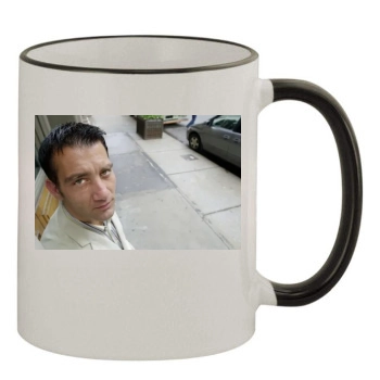 Clive Owen 11oz Colored Rim & Handle Mug