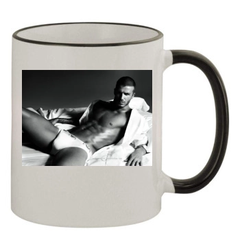 David Beckham 11oz Colored Rim & Handle Mug