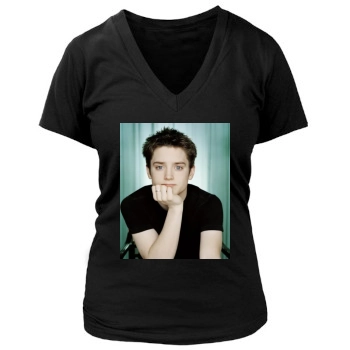 Elijah Wood Women's Deep V-Neck TShirt