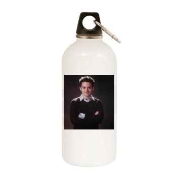 Elijah Wood White Water Bottle With Carabiner