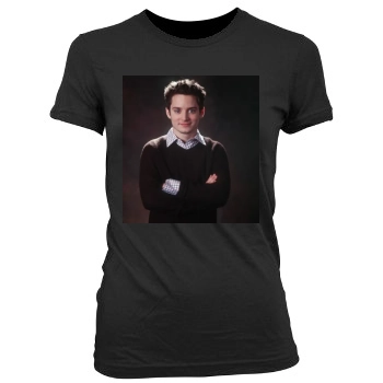 Elijah Wood Women's Junior Cut Crewneck T-Shirt