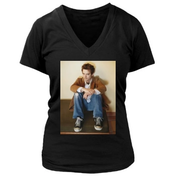 Elijah Wood Women's Deep V-Neck TShirt