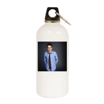 Elijah Wood White Water Bottle With Carabiner