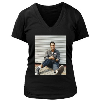 Johnny Knoxville Women's Deep V-Neck TShirt