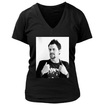 Johnny Knoxville Women's Deep V-Neck TShirt