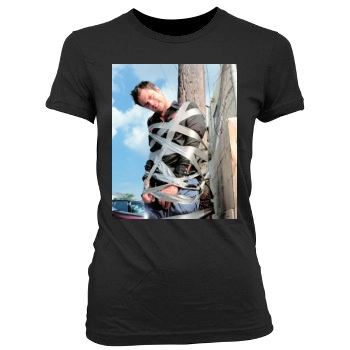 Johnny Knoxville Women's Junior Cut Crewneck T-Shirt