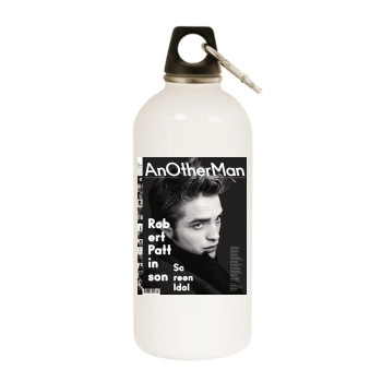 Robert Pattinson White Water Bottle With Carabiner