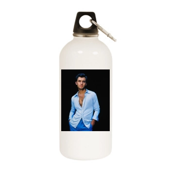 Jude Law White Water Bottle With Carabiner