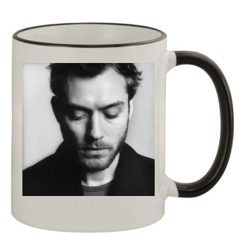 Jude Law 11oz Colored Rim & Handle Mug