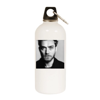 Jude Law White Water Bottle With Carabiner