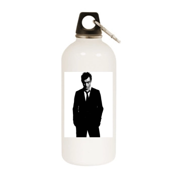 Jude Law White Water Bottle With Carabiner