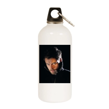 Jude Law White Water Bottle With Carabiner