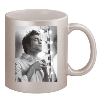 Robert Pattinson 11oz Metallic Silver Mug