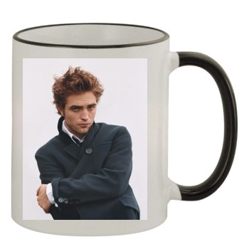 Robert Pattinson 11oz Colored Rim & Handle Mug