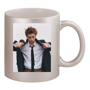 Robert Pattinson 11oz Metallic Silver Mug