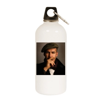 Billy Zane White Water Bottle With Carabiner