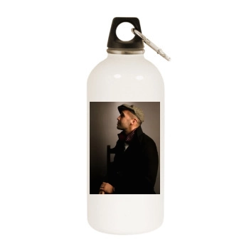 Billy Zane White Water Bottle With Carabiner