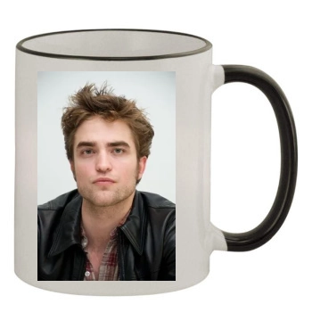 Robert Pattinson 11oz Colored Rim & Handle Mug