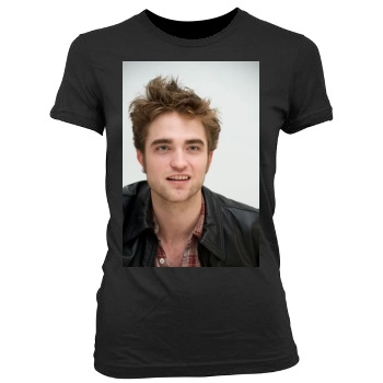 Robert Pattinson Women's Junior Cut Crewneck T-Shirt